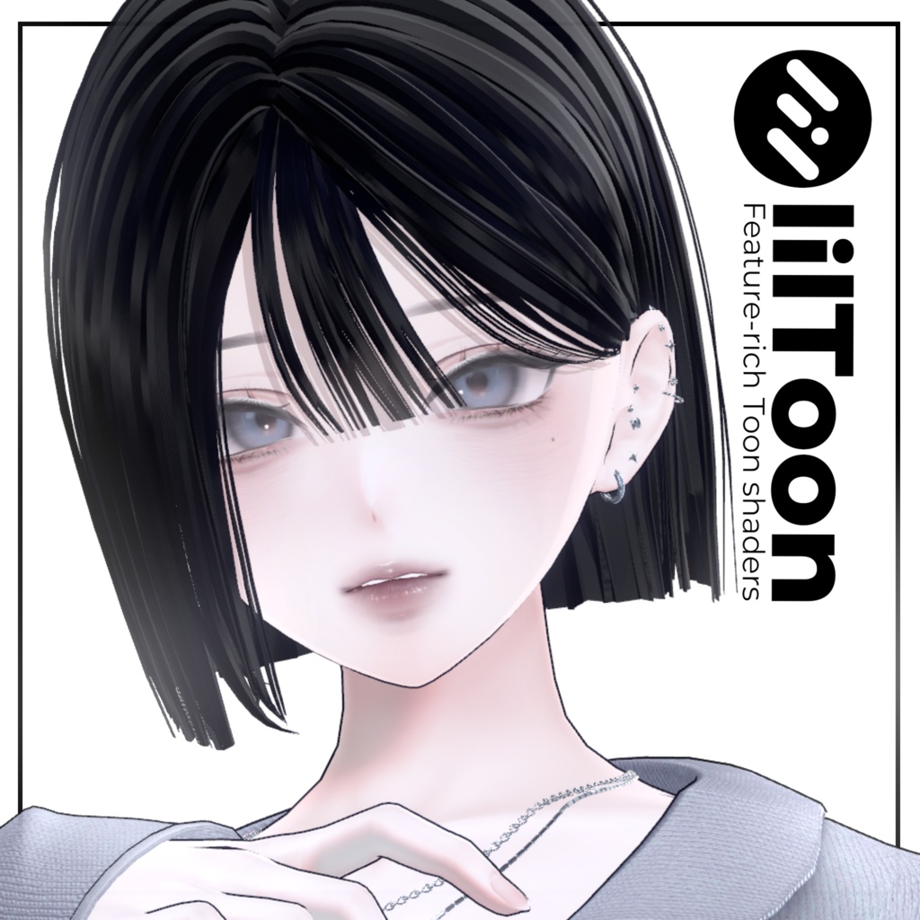 ♡update♡【12アバター対応】切りっぱなしぱっつんボブヘア