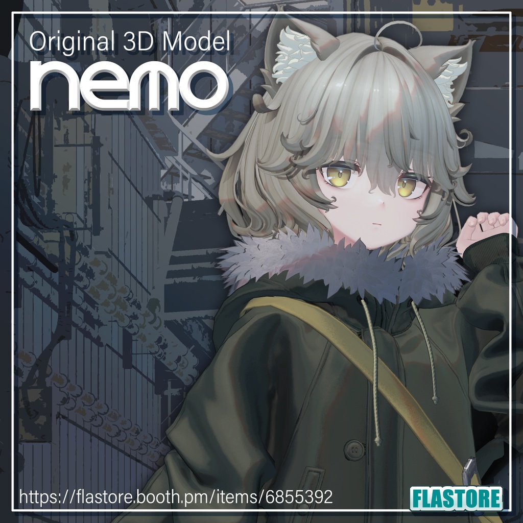 VRChat向けオリジナル3Dモデル「Nemo」Quest対応
