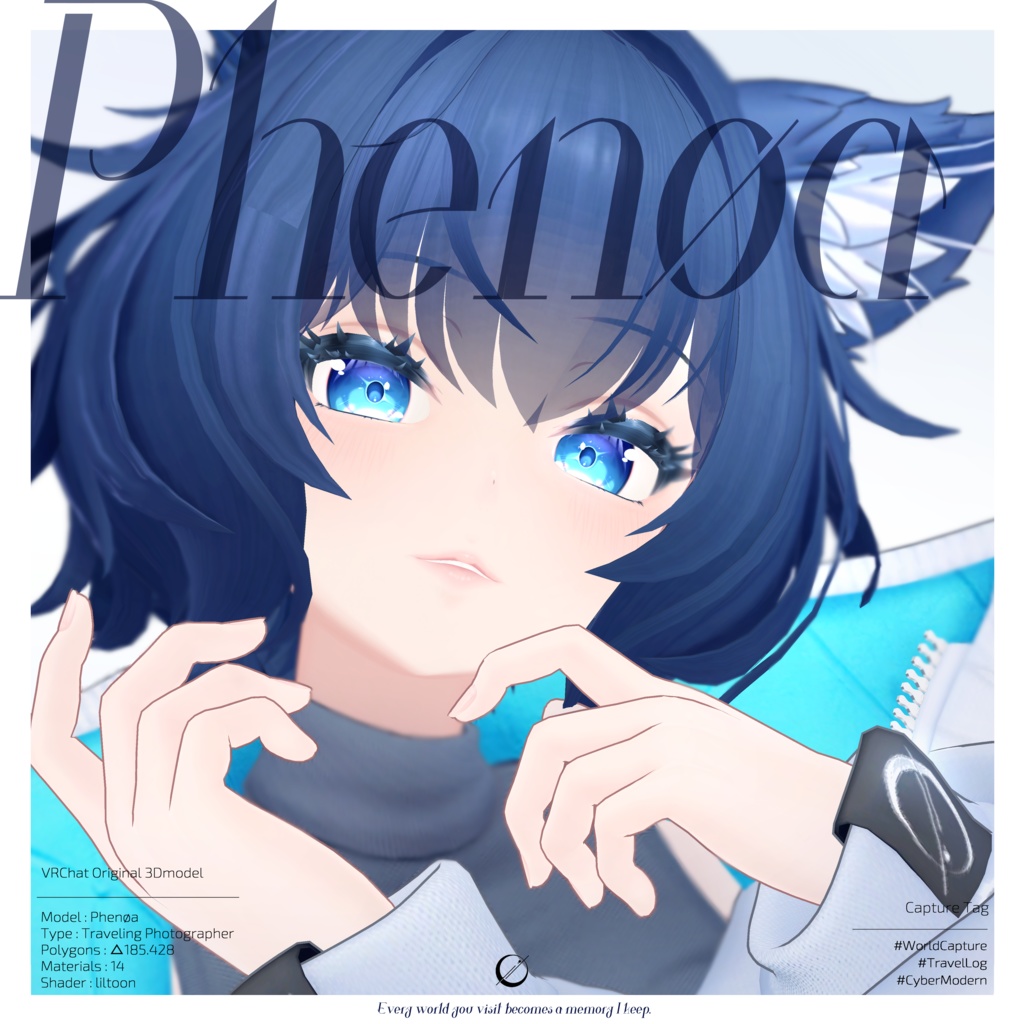 オリジナル3Dモデル【Phenøa/フェノア】Ver.1.2