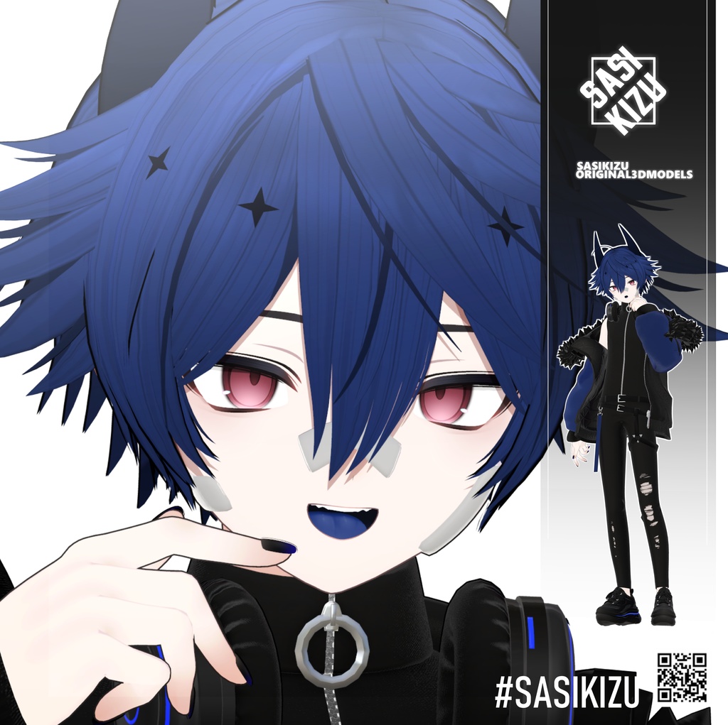 【オリジナル3Dモデル】ノイズ(noiz)RE Ver.1.01
