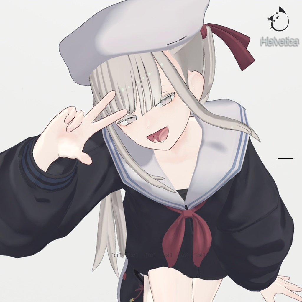 【オリジナル3Dモデル】ヘルベチカ