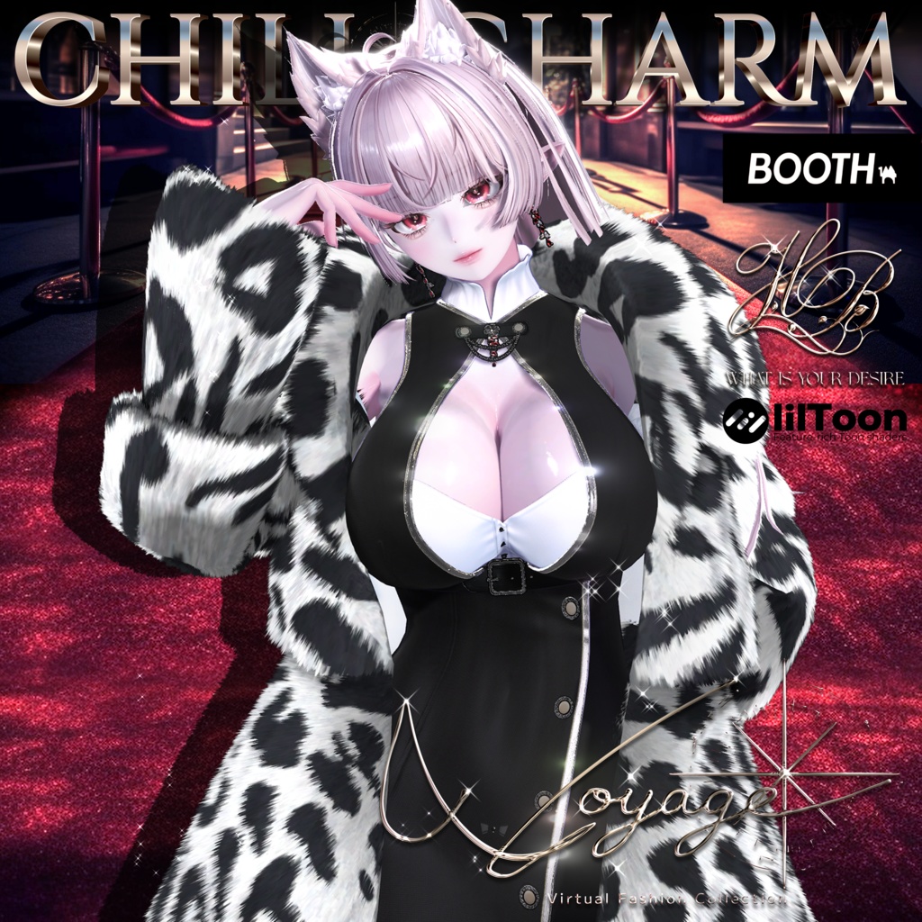 ✨Vket限定セール✨『12アバター対応』【3D衣装モデル】chill_charm