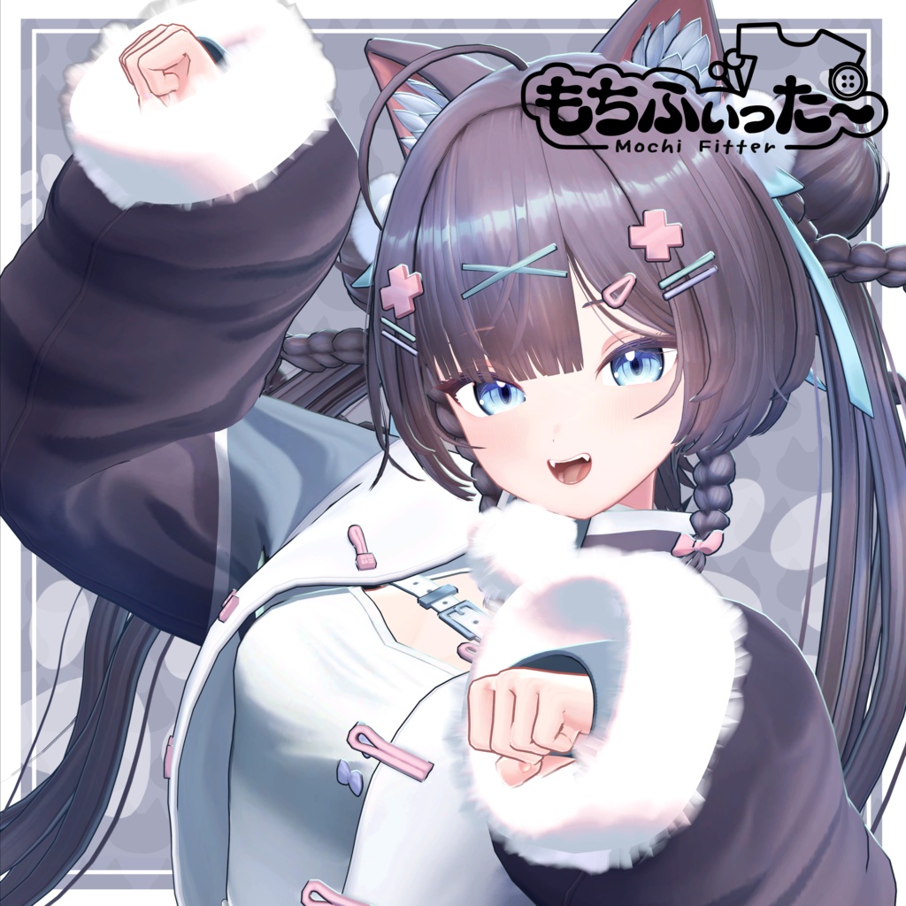 オリジナル3Dモデル 【きゃろん -Kyalóng- 迦龍】+ 猫々チャイナ服 & 髪型