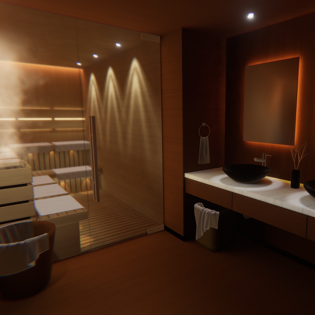 【販売ワールド】VirtualComfortPlace:Sauna【SDK2/SDK3】