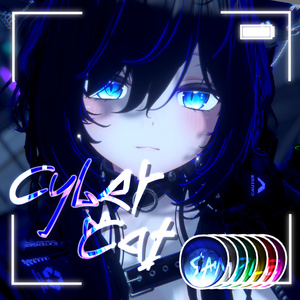 【19アバター対応】cyber cat eye texture