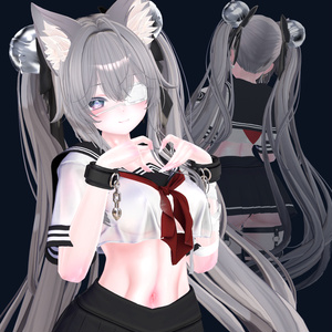 【VRC Hair】Cat Twintail 【VRC Hair】Cat Twintail