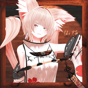 オリジナル3Dモデル「仙猫」