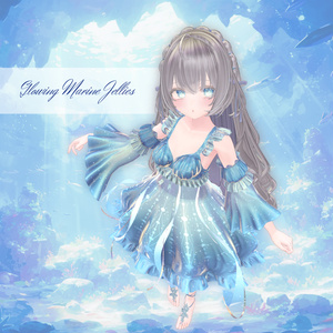 【複数アバター対応】Glowing Marine Jellies