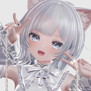 【15アバター対応 VRC Hair】Shade Wolf