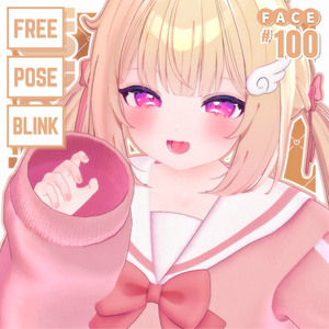💗【FREE/無料】Chiffon100Type❥動くまばたきFace&PoseAnimations ⌖ ݁˚