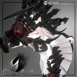 【VRChat】 *:゜Phantomシリーズ第1弾 ほぼ全アバター対応 機械の義手 PhantomGeared*【20アバターセットアップ済み全部入り】