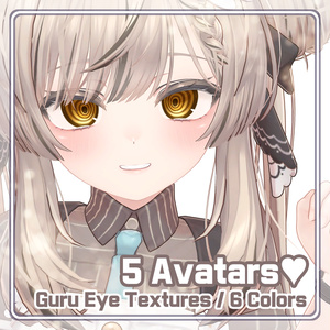 【21 Avatars】 Guru Eye Textures (6色 6Color)