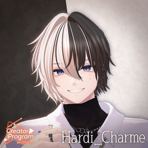 Hardi_Charme (Asym Half-Up Hair) - VRChat Hair / CP18