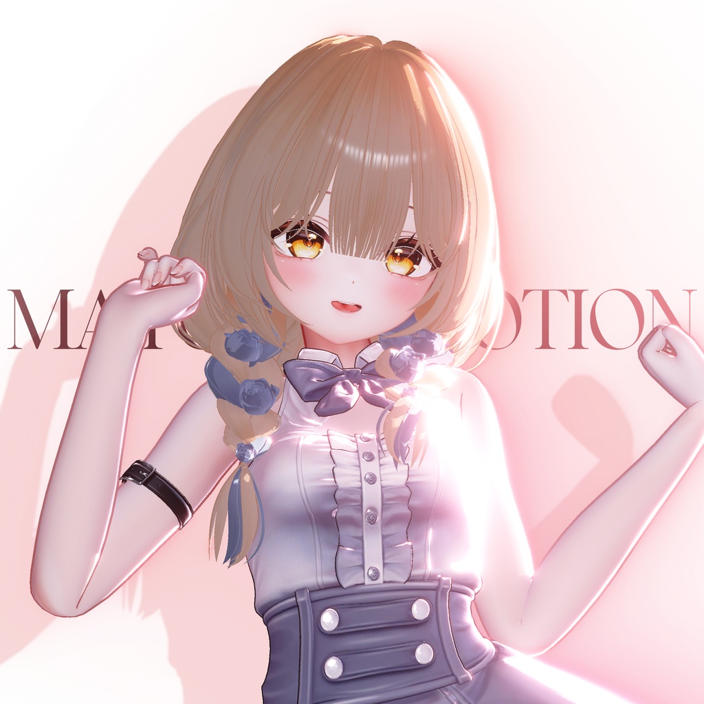 2 Type 🌹 Rose blooming braided hair - VRChat Hair / VRChat ヘア